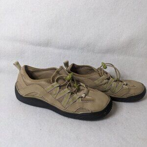 Lands End Boys Beige Boat /Water Shoes Size 1